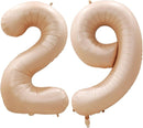 GOER Number 29 Balloons for 29th Birthday Party Decorations,42 Inch Jumbo Foil Helium 92 Balloons for 92nd Birthday Party Decoration (Caramel) by TinyTreasures Baby Boutique