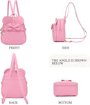 KL928 Girls Bowknot Polka Dot Cute Mini Backpack Small Daypacks Convertible Shoulder Bag Purse for Women by TinyTreasures Baby Boutique