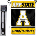 College Flags & Banners Co. Appalachian State Mountaineers Garden Flag with Stand Holder by GreenHaven Gardens