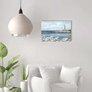 cozy country Lighthouse Wall Art 16"x11" - Coastal Pictures Beach Canvas Ocean Decor - Nautical Artwork Seascape Painting for Bathroom, Bedroom, Sea House by CozyNest Decor