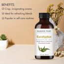 Majestic Pure Eucalyptus Essential Oil with Glass Dropper - 1 Fl Oz - 100% Pure and Natural Eucalyptus Oil - Premium Grade Essential Oils for Diffuser, Aromatherapy, Soap and Candle Making by CozyNest Decor
