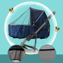 Baby Stroller Mosquito Net (2 Pack) - Durable Mesh Protection for Bassinets, Cradles, Playards, Pack N Plays & Portable Mini Cribs | Breathable Universal Fit Insect Barrier (Black) by TinyTreasures Baby Boutique