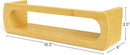 Bamboo Nursery Book Shelves, Fully Assembled For Easy Use - Set of 3 Floating Shelves for Wall Kids, Wall Mounted Book Shelves For Kids Room, Baby Room, Toddler Room, Nursery Decor, 16.5 Inch Natural by TinyTreasures Baby Boutique