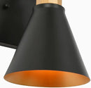 KSANA Black Gold Sconce, Modern Farmhouse Wall Sconces Lighting Fixture with Metal Shade for Bathroom, Kitchen, Bedroom and Stairway by CozyNest Decor