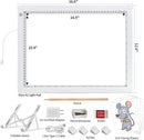A3 LED Light Box for Tracing, elice Artist Drawing Lightbox Light Table Light Pad Light Copy Board, Up to 8000 Lux Super Bright Lightpad for Cricut Weeding Vinyl, Diamond Painting, Sketching (White) by TinyTreasures Baby Boutique
