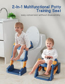 Potty Training Seat, Toddler Potty Training Toilet, Upgrade 2 In 1 Toddler Toilet Seat with Steps Stool Splash Guard and Anti-Slip Pad Soft Cushion, Potty Seats for Toddlers Baby Kids by TinyTreasures Baby Boutique