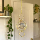 2 Pcs Crystal Suncatcher Wind Chimes for Outside,Crystal Suncatcher Prisms Hanging Outdoor Wind Chimes,Sun Catcher Hanging Crystals for Windows,Suncatchers Wind Chime Garden Decor Wedding Decoration by GreenHaven Gardens