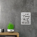 Qious Laundry Sign Gift Farmhouse It All Comes Out in the Wash Wooden Hanging Sign Plaque Rustic Wall Art Decor for Home Laundry Decoration 10 x 8 Inches by CozyNest Decor
