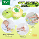 Baby Bath Thermometer, Digital Water Temperature Thermometers with 3 Color Backlit and Temperature Warning, Safety Bath Tube Thermometers Floating Toy for Infant, Toddler by TinyTreasures Baby Boutique