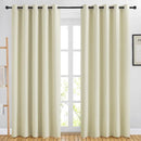 NICETOWN Blackout Curtains & Drapes 84 inch Long - Grommet Window Treatment Thermal Insulated Solid Grommet Blackout Curtains for Bedroom/Living Room (Beige, Set of 2, W66 x L84) by TinyTreasures Baby Boutique