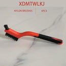 6-Pack Nylon Cleaning Brushes - Non-Scratch Nylon Bristles for Delicate Surfaces & Daily Cleaning | Ergonomic Grip with Mini Head & Hanging Hole by CozyNest Decor