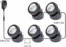 Fountain Lights with Timer, Underwater LED RGB Colored IP68 Waterproof Adjustable Submersible Pond Lights for Fish Pond Garden Lawn Yard Waterfall, 5 Lights in Set by GreenHaven Gardens