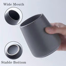 Grey Toothbrush Holder for Bathroom - Ceramic Tooth Brushing Holders, Toothpaste Holder, Reusable Toothbrush Mouthwash Cup, Space-Saving Design for Bathroom Countertop by CozyNest Decor