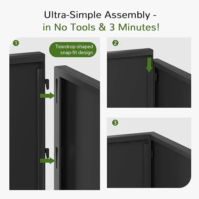 Stoog 38" Metal Tall Rectangular Planters Set of 2 - All-Weather Planter Box for Indoor/Outdoor Use, with Removable Insert Shelf, for Plants, Flowers, Garden, Black, photo 3 of 9
