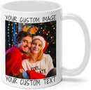 Ship Next Day Custom Mug Design Your Own Photo Text Personalized Picture Gifts for Women Men Customized Gift Idea Personalized Coffee Mugs 11oz Black Handle by TinyTreasures Baby Boutique