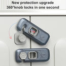 5 Pack Child Proof Refrigerator Lock, QYESWHSR Fridge Locks for Kids with Sticky Adhesive Pads, Child Safety Locks for Doors, RV Refrigerator, Oven Lock Child Safety Baby Cabinet Locks - Clear Updated by TinyTreasures Baby Boutique