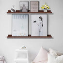 AZSKY 48 Inch Long Floating Shelves for Wall Large Picture Ledge Walnut Photo Ledge Wall Shelf Bookshelf for Home Decor Bathroom Kitchen Spice Rack Gallery Kids Book by CozyNest Decor
