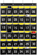 Loghot Classroom Accessories Closet Pocket Chart for Cell Phones Holder Wall Door Hanging Organizer (36 Pockets Black) by CozyNest Decor