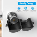 AST Door Knob Lockout Device with Passcode Padlock, Childproof Door Knob Cover, Lock Out to Smart Doorknob. Safety Cover for Faucet, Valve, Spigot. Prevent Access to Keyhole, Matte Black by TinyTreasures Baby Boutique