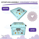 GroWings Baby Keepsake Box - Large Memory Storage for Newborns, Suitable for Boys and Girls, Strong, Durable, and Collapsible Gifts by TinyTreasures Baby Boutique