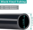 Black Vinyl Tubing 1” ID × 1 1/4” OD - 25 Feet PVC Flexible Plastic Tube Hybrid Hose, Transfer Water Air Oil for Pond Fountain Garden, Non-toxic and BPA free by GreenHaven Gardens