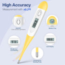 Boncare 10 Seconds Digital Thermometer for Adults and Kids - Accurate & Safe Rectal Thermometer for Baby with Fever Alarm, Oral Thermometer (Yellow) by TinyTreasures Baby Boutique