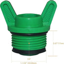 10 Pieces PT Male Thread PPR Pipe Plug Garden Irrigation Tubing Stopper Drain Plugs Caps for Garden Lawn Irrigation Watering Equipment (3/4 inch) by GreenHaven Gardens