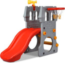 KOTEK Toddler Slide Indoor for Age 3-8, 5 in 1 Kids Climber Slide with Basketball Hoop, Telescope, Crawl Through Space & Climbing Stairs, Freestanding Kids Slide for Boys & Girls by TinyTreasures Baby Boutique