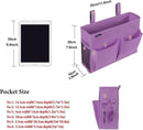 Surblue Caddy Hanging Organizer Bedside Storage Bag for Bunk and Hospital Beds, Purple, Small by CozyNest Decor