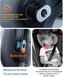 Car Headrest Pillow with Hook, Adjustable Car Seat Neck Support with Memory Foam & Ice Silk, 360° Rotating Travel Sleeping Headrest for Kids & Adults (1 Eye Mask Included) by TinyTreasures Baby Boutique