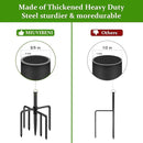 Shepherds Hooks for Outdoor with 7 Base Prongs, 72 Inches Heavy Duty Garden Bird Feeder Pole for Hanging Bird Feeder, Plant Baskets, Solar Light Lanterns, Outdoor Plant Hanger Hook,2 Packs by GreenHaven Gardens