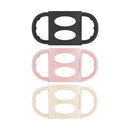Dr. Brown's Narrow Baby Bottle Handles, 100% Silicone, Easy Grip Removable Handles for Bottle to Sippy Cup Transition, Black/Ecru/Pink, 3-Pack, 4m+ by TinyTreasures Baby Boutique