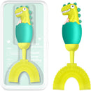 U-Shaped Toothbrush for Kids Ages 2-7， Soft Food-Grade Silicone for Sensitive Gums， 360° Teeth Cleaning Design，Training & Travel-Friendly Toddlers' Toothbrush (Light Green) by TinyTreasures Baby Boutique