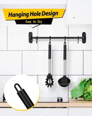 Silicone Pasta Fork and Ladle Spoon Set, Large Non Stick Kitchen Utensils for Cooking,Stirring,Serving Spaghetti, Soup, Sauce (BLACK) by CozyNest Decor