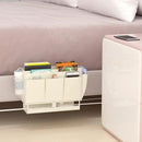 Bedside Caddy, Bed Organizer with 11 Pockets and Power Strip Holder,Versatile Bedside Storage Caddy for Home,Dorm,Bunk,Hospital,Crib Bed (2 Pack White) by CozyNest Decor
