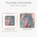 Homeforia 15x15 Picture Frame Rose Gold, High End Metal 15 x 15 Square Poster Frame with Mat 11 x 11 Photo, 15x15 Frame Matted to 11x11 Print, 15by15 Hanging Frames, Tempered Glass, Wall Kit, Set of 1 by CozyNest Decor