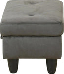 Ottoman Rectangular Storage Ottoman Bench, Flannel Footrest Stool Footstool with Lid for Living Room, Bedroom, Entryway, Brown, 28.5"x19"x17.5" by CozyNest Decor