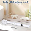 Electric Toilet Brush, HKFIF Toilet Brush with Holder, 360 Degree Powerful Cleaning Easily Eliminate Stains and Residue, 2 Speeds Rechargeable Motorized Toilet Scrubber by CozyNest Decor