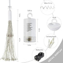 FOOING 4 Pack Firework Lights Led Copper Wire Star String Lights 8 Modes Battery Operated Fairy Lights with Remote,Wedding Decorative Hanging Lights for Party Patio Garden Decoration by GreenHaven Gardens
