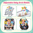 Baby Stroller Car Seat Toys,Adjustable Crib Mobile Activity Arch Toys with Sound Toy and Baby Hanging Toys,Sensory Play Travel Bouncer Bassinet Toy for Toddler Boy Girl 0 3 6 9 12 24 Month by TinyTreasures Baby Boutique