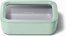Caraway Glass Food Storage - 6.6 Cup Glass Container - Ceramic Coated Food Container - Non Toxic, Non Stick Lunch Box Container with Glass Lids - Dishwasher, Oven, & Microwave Safe - Mist by TinyTreasures Baby Boutique