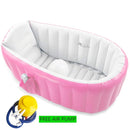Inflatable Baby Bathtub, Portable Infant Toddler Bathing Tub Non Slip Travel Bathtub Mini Air Swimming Pool Kids Thick Foldable Shower Basin with Air Pump, Pink by TinyTreasures Baby Boutique