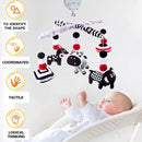 teytoy My First Baby Crib Mobile, Black and White Baby Mobile for Crib, High Contrast Mobile Toy for Newborn Infants Boys and Girls by TinyTreasures Baby Boutique