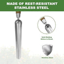 Haliaeetus Seeding Widger, Stainless Steel Garden Planting Trowel for Repotting, Long and Narrow Widger for Weeding from Tight Areas, Hand Transplanter with Wood Handle for Planting, Weeding, Digging by GreenHaven Gardens