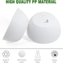 13 inch Large Hanging Planters Plant Pots for Outdoor Indoor Plants with Drainage Holes and Chain, 2 Pack Round Hanging Flower Pots for Garden Home Porch Decor, White by GreenHaven Gardens