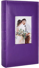 RECUTMS 6x4 Premium Leather Photo Album with 300 Pockets, Purple by TinyTreasures Baby Boutique