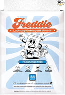 Freddie Low-Waste Laundry Detergent Sheets – Jug Free Format – Pre-Measured Strips – 60 Loads – Unscented for Sensitive Skin by CozyNest Decor