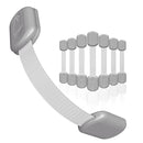 Baby Proofing Child Safety Locks (8 Pack) by Skyla Homes - The Safest, Quickest and Easiest 3M Adhesive Cabinet Latches, No Screws & Magnets, Multi-Purpose for Furniture, Kitchen, Ovens, Toilet Seats by TinyTreasures Baby Boutique