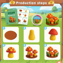 BEIREG Air Dry Clay Farm Adventure Kit for Kids - 15 DIY Farm Animals & Vegetables with Tutorials, Ultra Soft Modeling Magic Clay, Safe Non-Toxic STEM Educational Craft Gift for Boys & Girls Ages 3-12 by TinyTreasures Baby Boutique