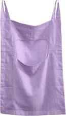Amazhiyu 100% Linen Door Hanging Laundry Hamper Bag, 19x27 Inches Lilac by CozyNest Decor